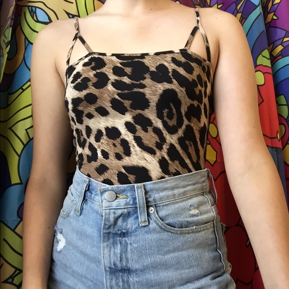 dolls kill cheetah print bodysuit
